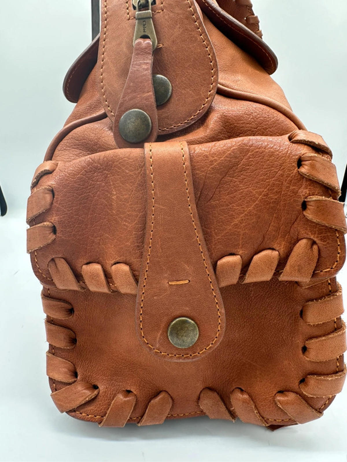 Vintage Chloé Silverado Y2K Rare Brown Leather Handbag