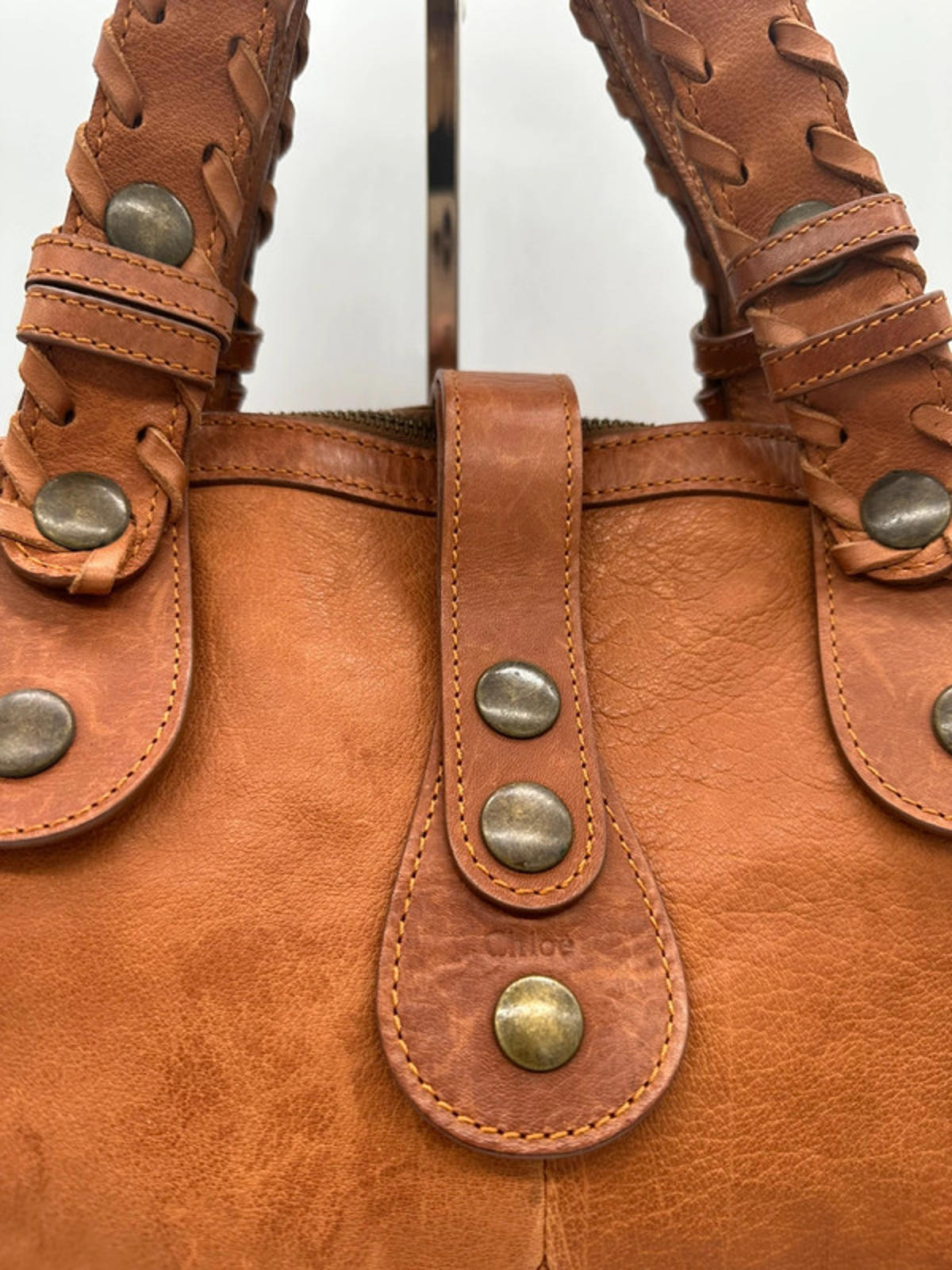 Vintage Chloé Silverado Y2K Rare Brown Leather Handbag