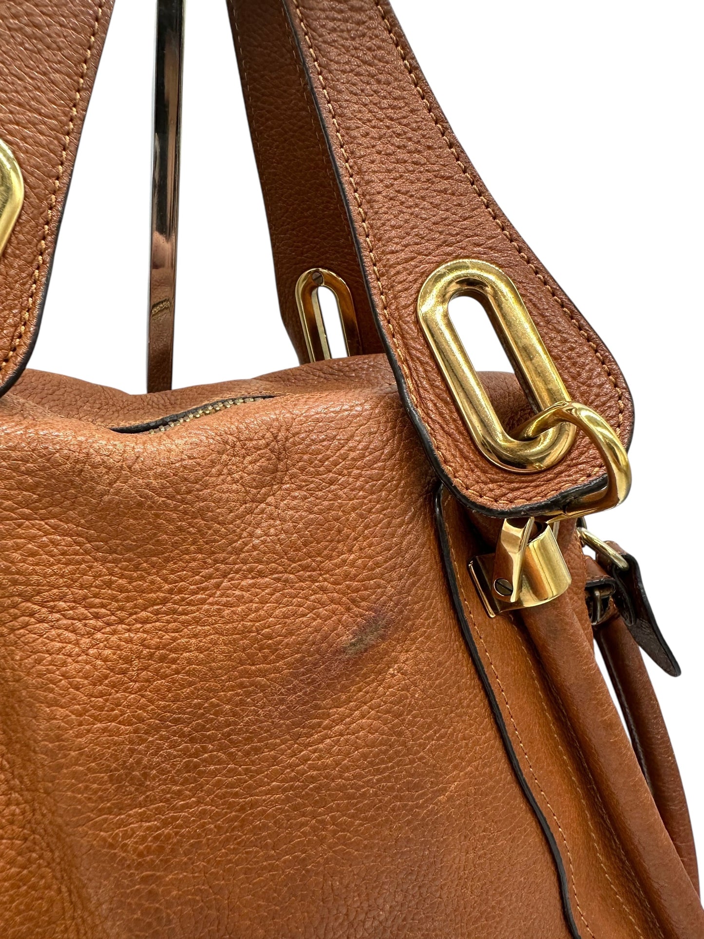 Vintage Chloé Paraty Shoulder Bag in Brown Leather