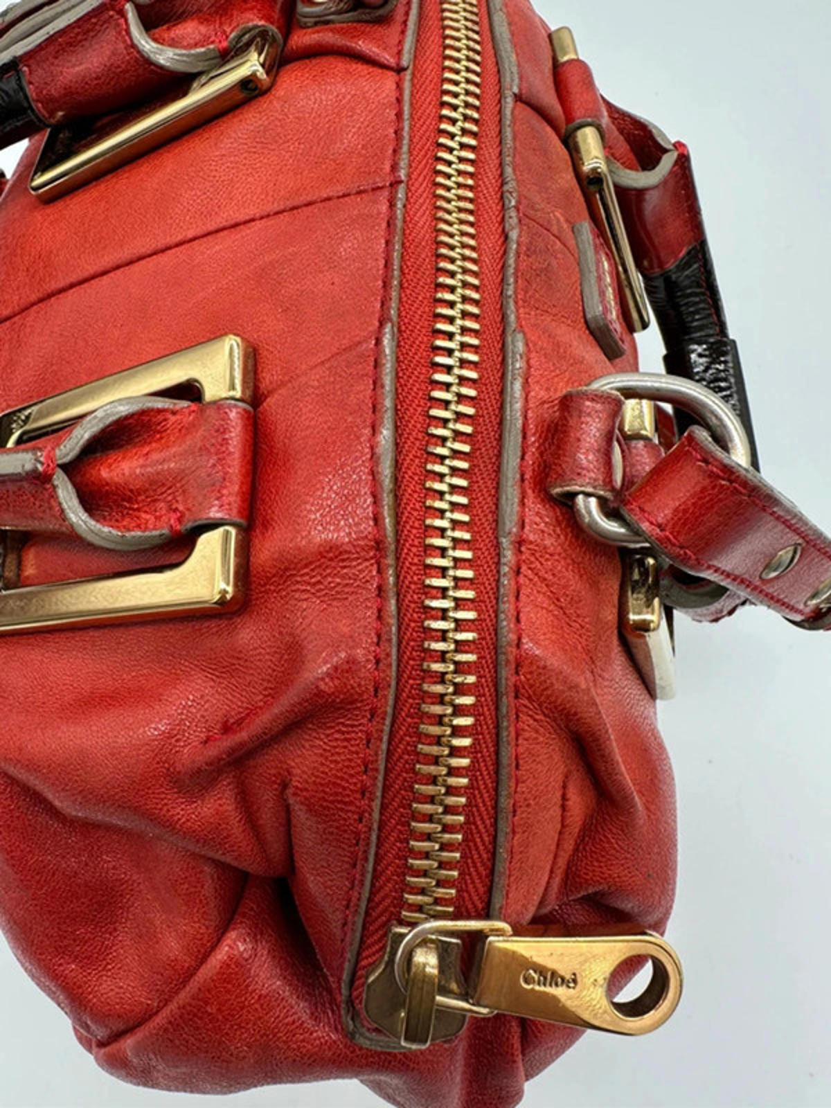 Vintage Chloé Red Mini Ethel Bag with Two Way Strap