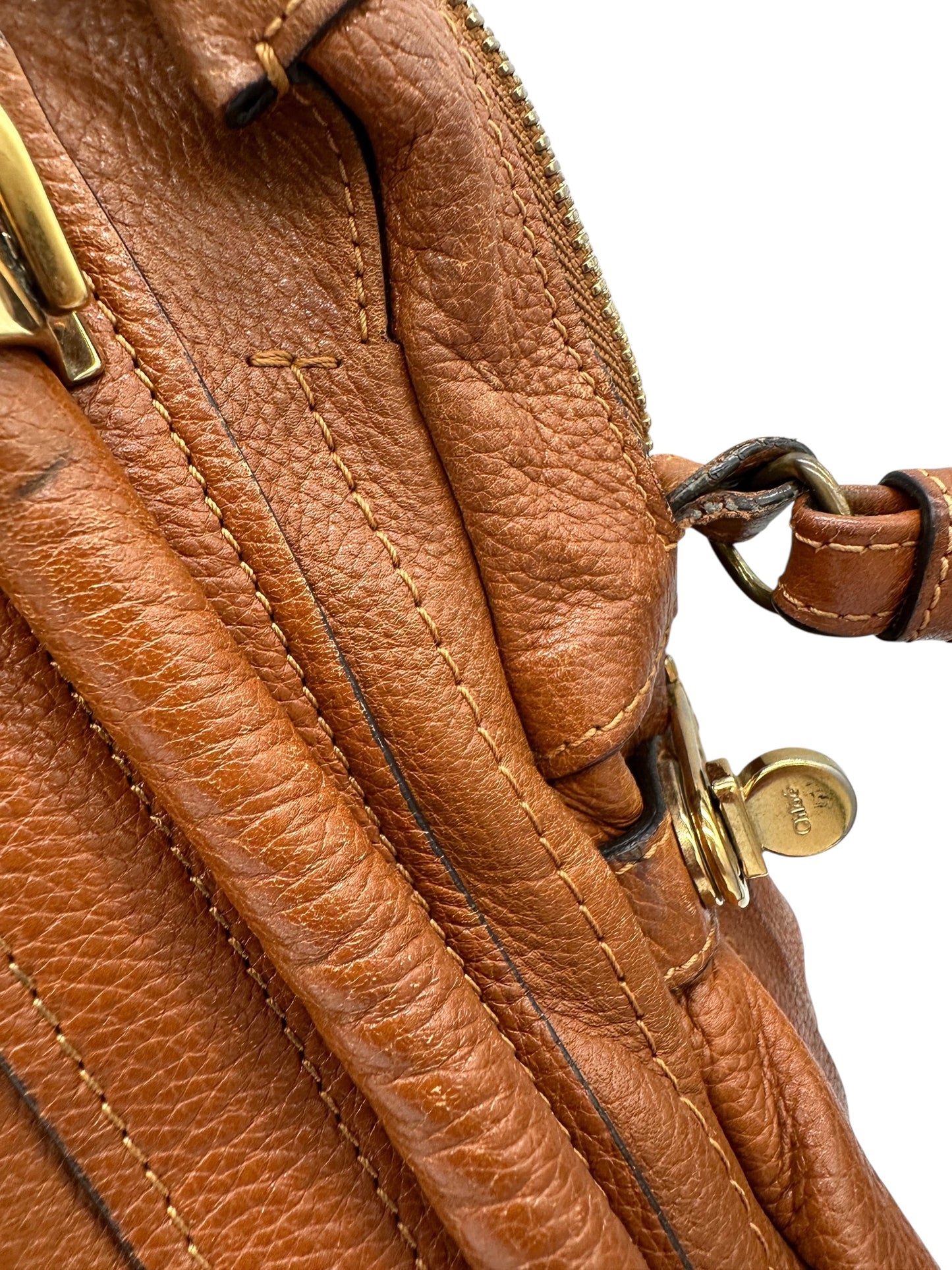 Vintage Chloé Paraty Shoulder Bag in Brown Leather