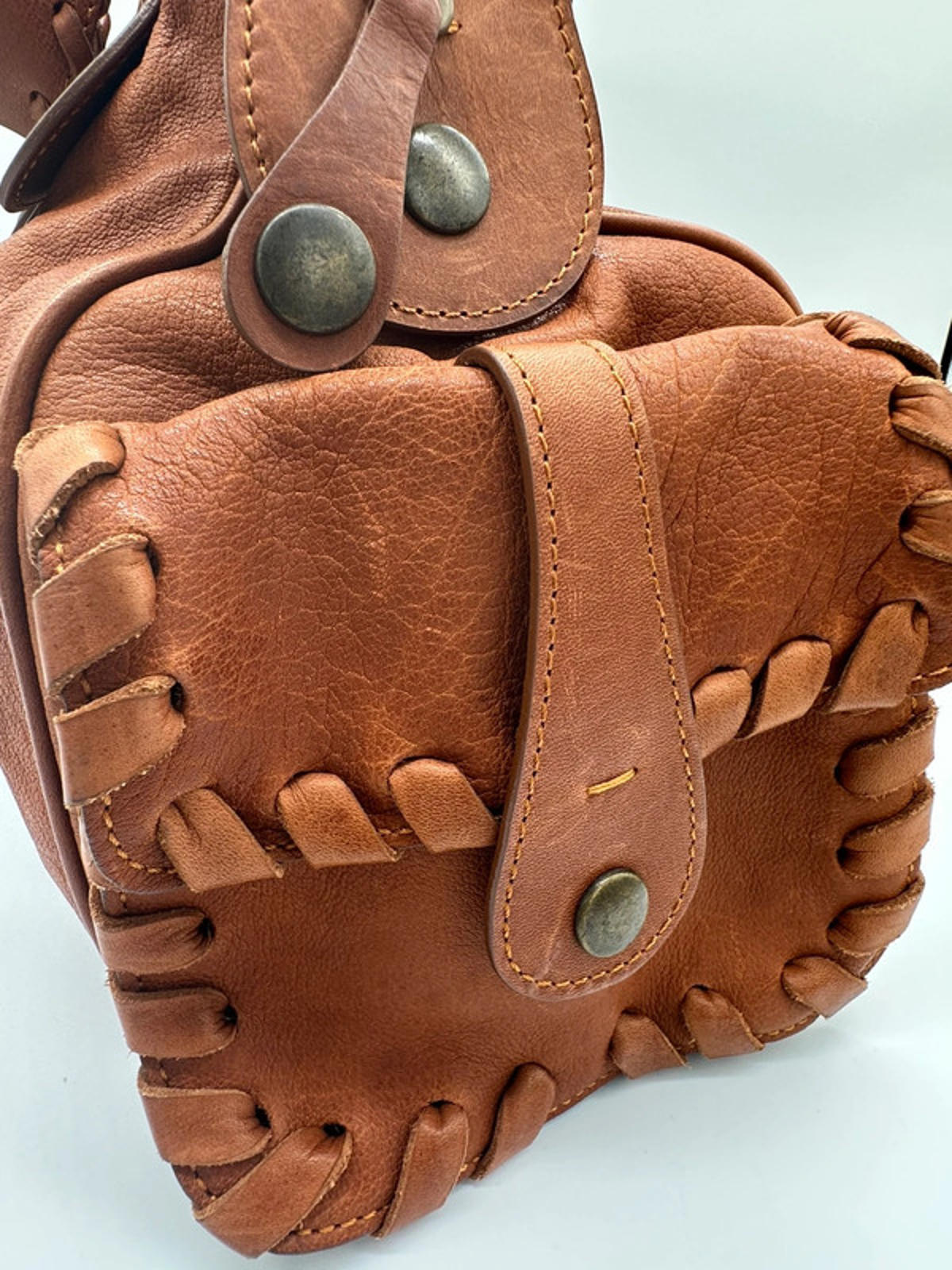 Vintage Chloé Silverado Y2K Rare Brown Leather Handbag