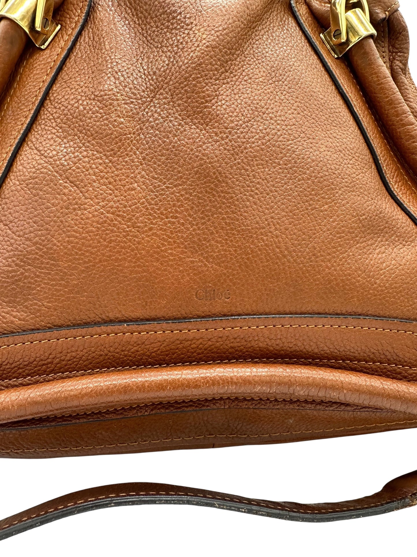 Vintage Chloé Paraty Shoulder Bag in Brown Leather
