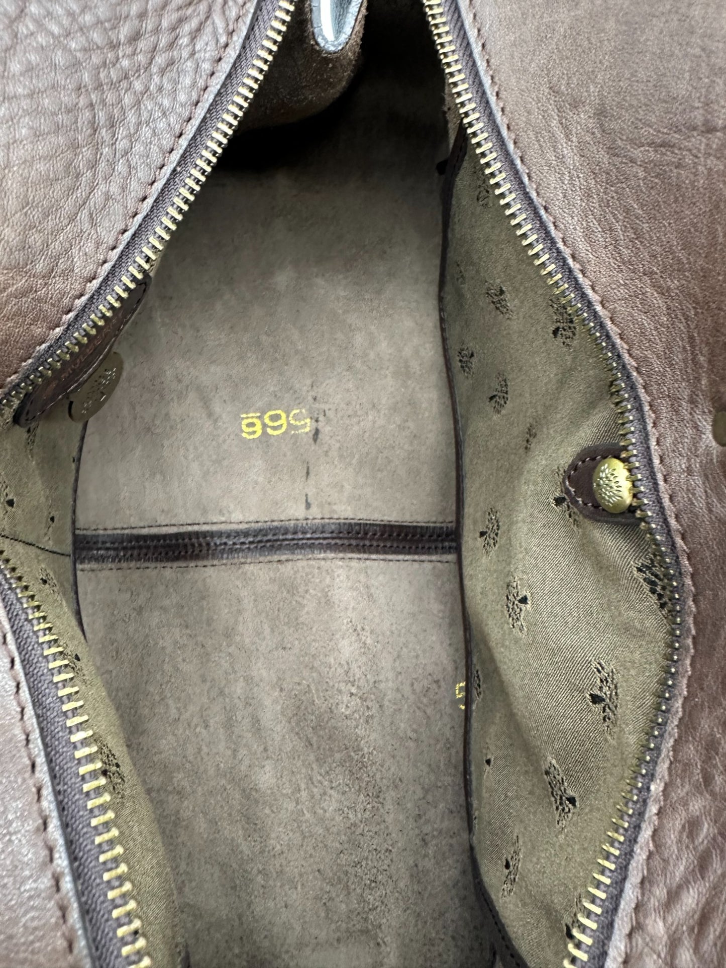 Vintage Mulberry Smithfield Tote Bag in Brown Leather with Brass Turnlock Fastening - Thanks it's Vintage