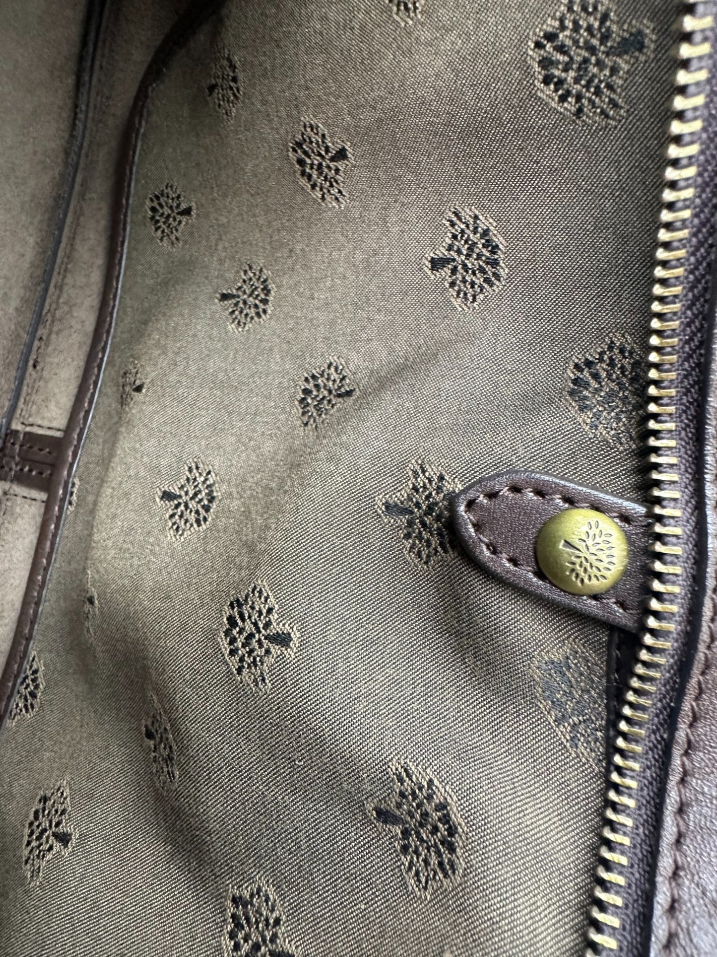 Vintage Mulberry Smithfield Tote Bag in Brown Leather with Brass Turnlock Fastening - Thanks it's Vintage