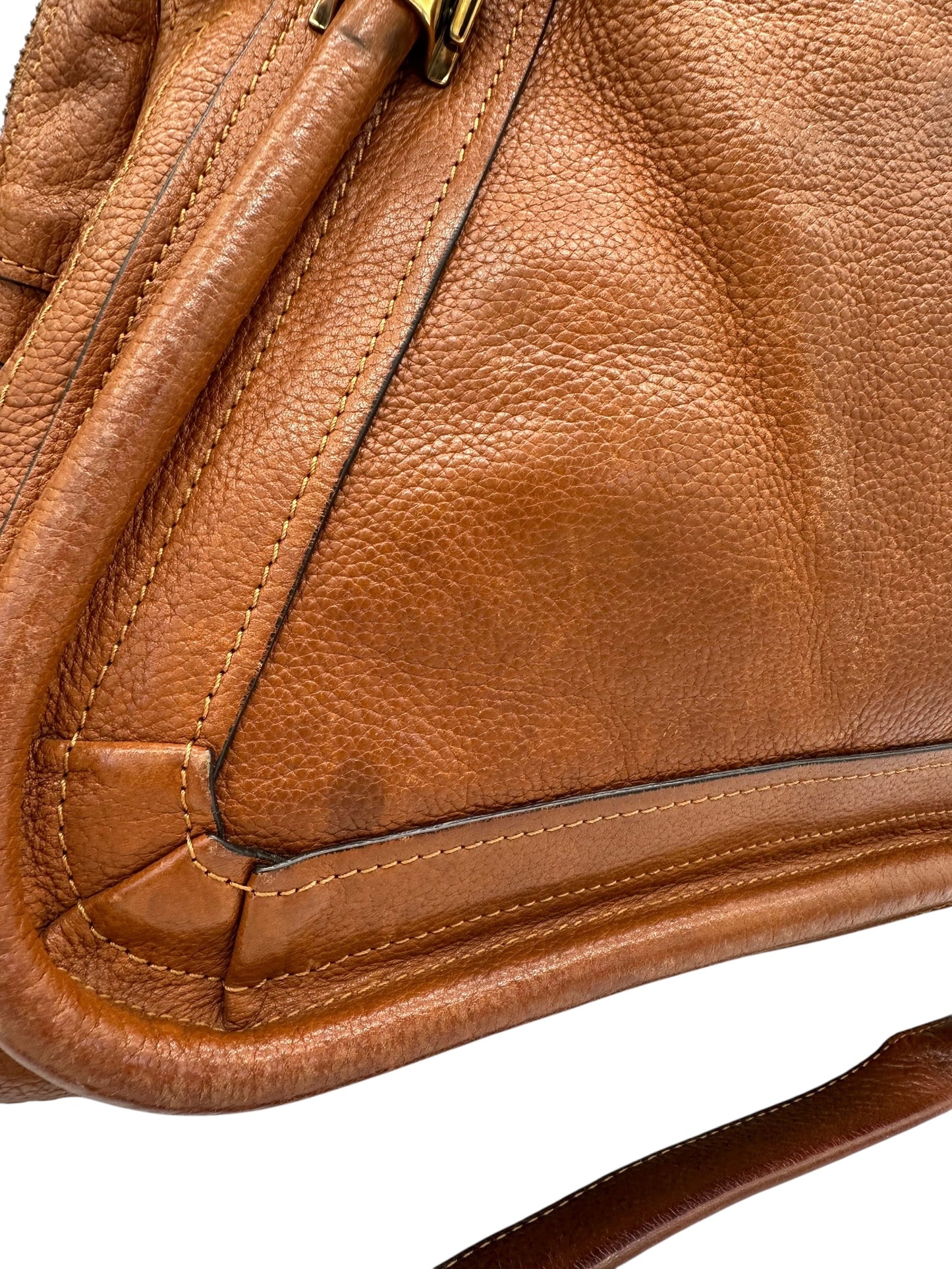 Vintage Chloé Paraty Shoulder Bag in Brown Leather