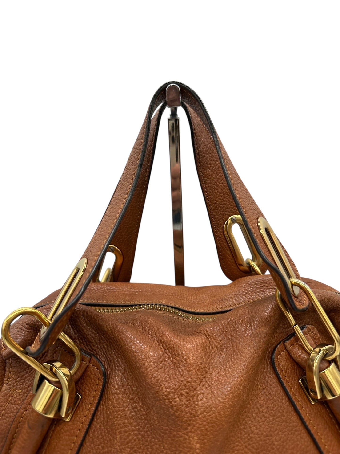 Vintage Chloé Paraty Shoulder Bag in Brown Leather