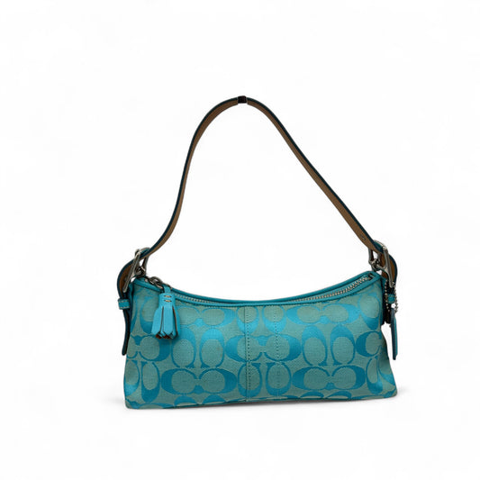 Vintage Coach 6371 East West Baguette Shoulder Bag