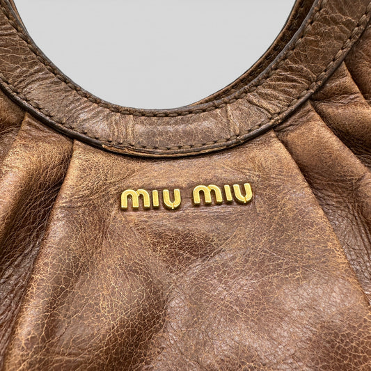 Vintage Miu Miu Sport Vitello Hobo Bag