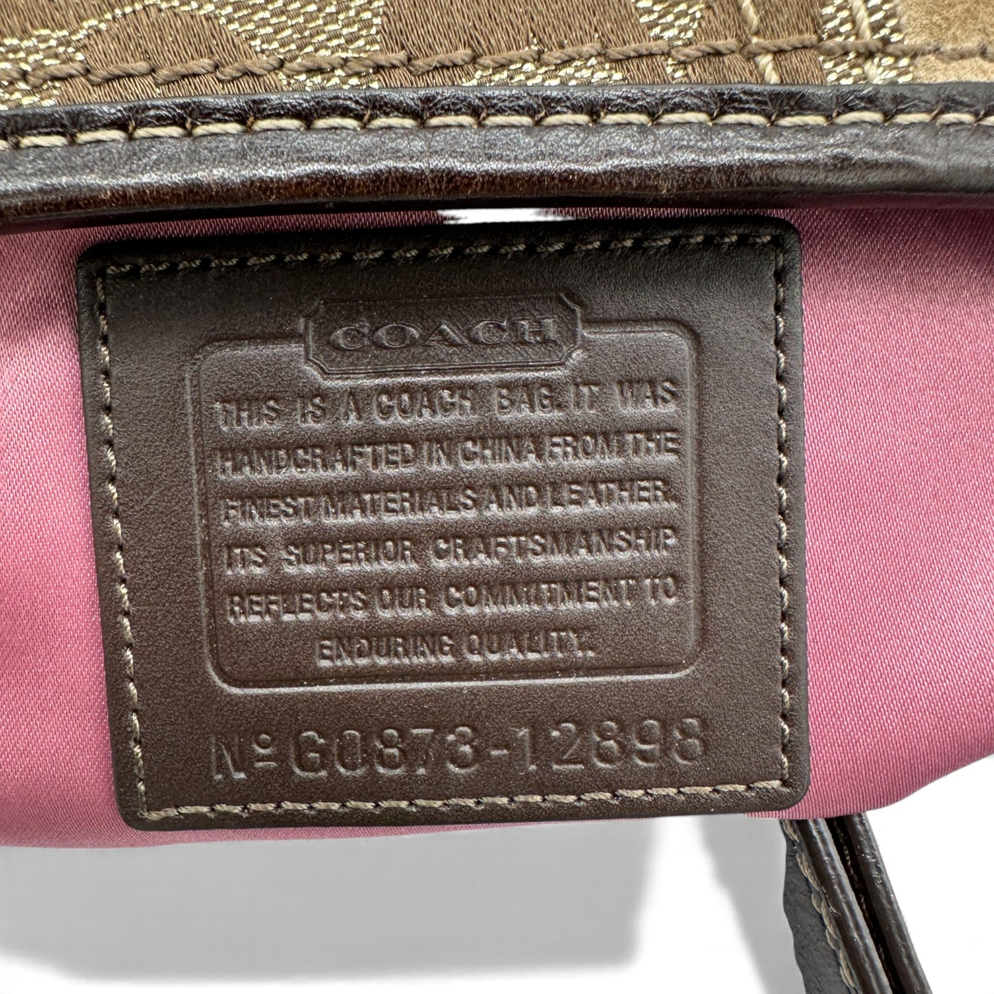 Vintage Coach 12898 Patchwork Shoulder Bag