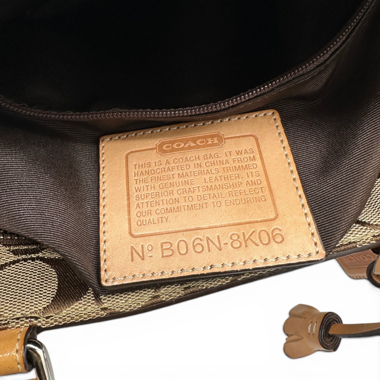 Sac à main vintage Coach 8K06 Hampton Clip