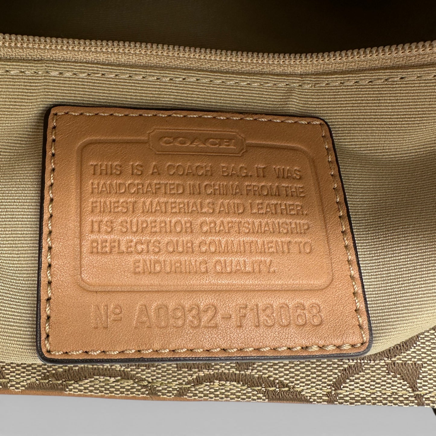 Vintage Coach F13068 Hampton Clip Handtasche