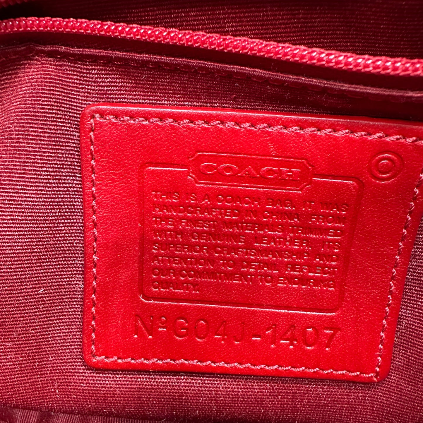 Vintage Coach 1407 Crescent Shoulder Bag