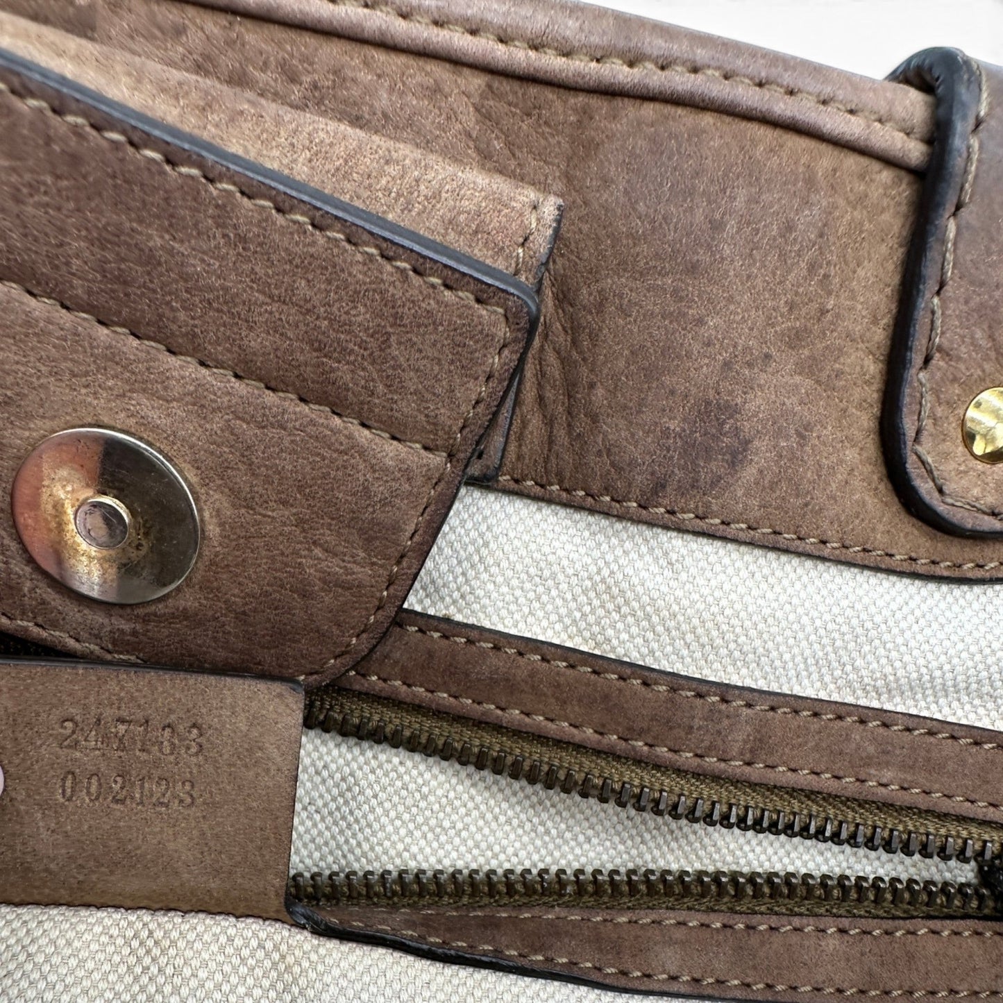 Vintage Gucci GG Canvas Running Tote