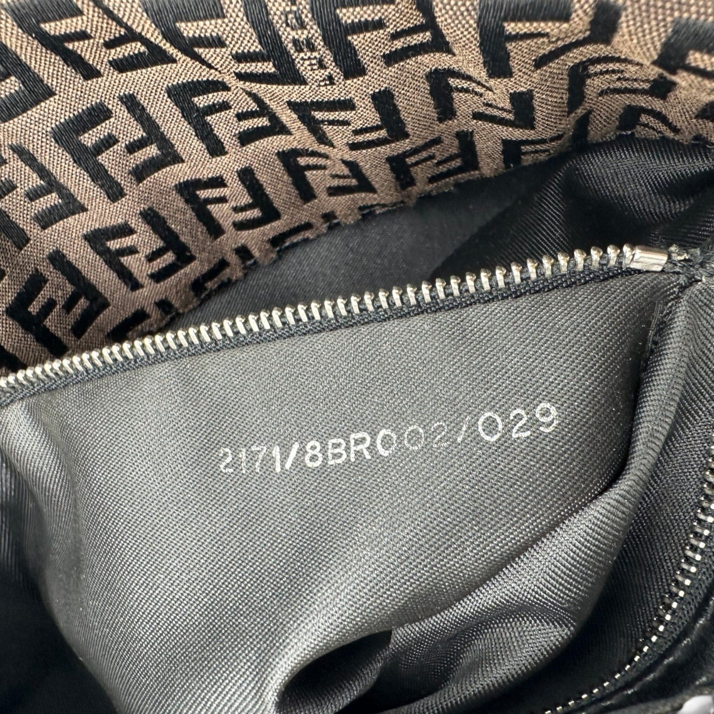 Vintage Fendi Zucchino Baguette Shoulder Bag