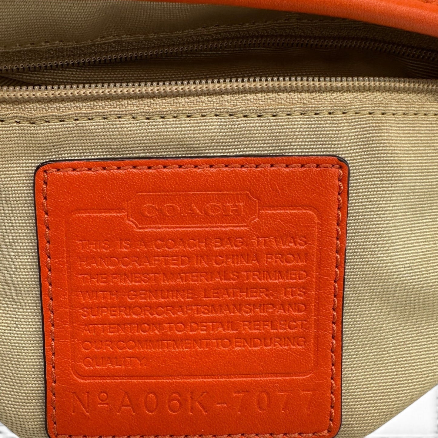 Vintage Coach 7077 Schultertasche mit doppelter Schnalle