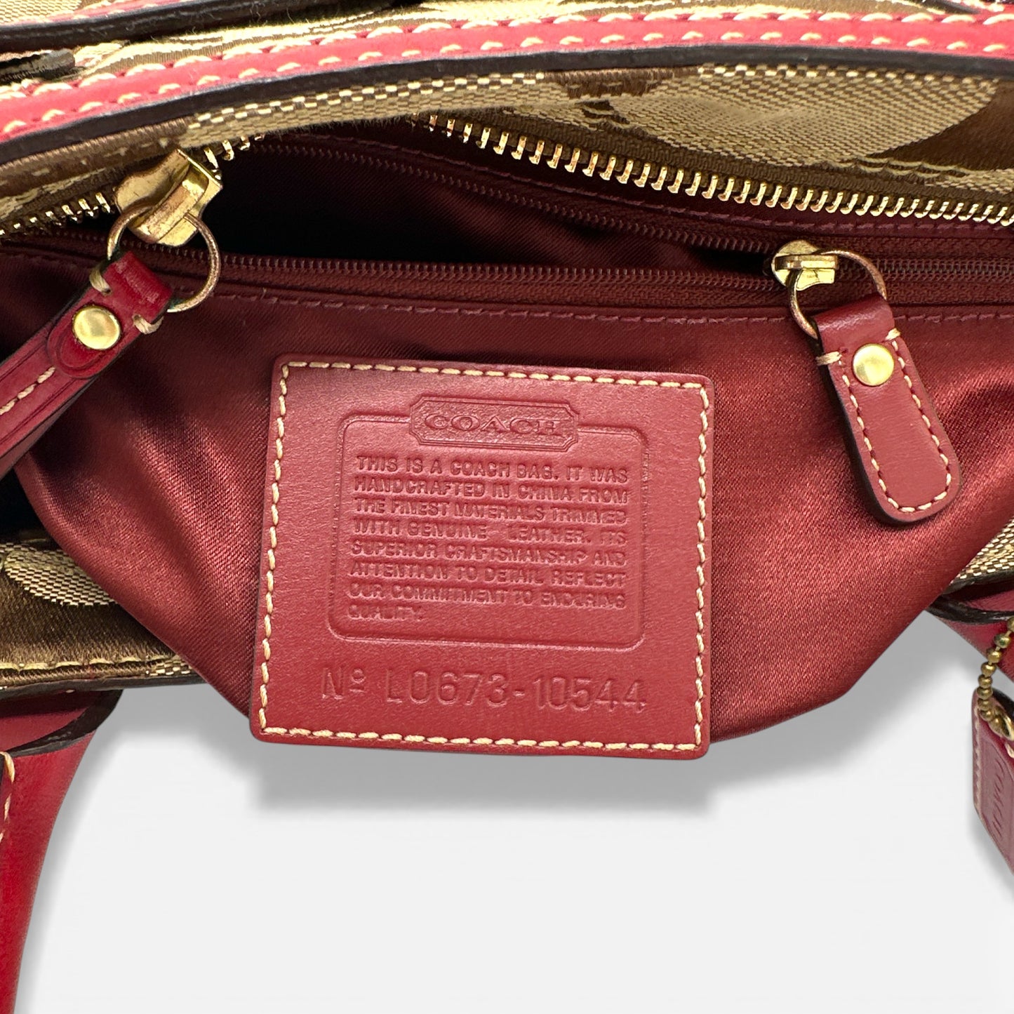 Vintage Coach F13065 Hampton Clip Handtasche