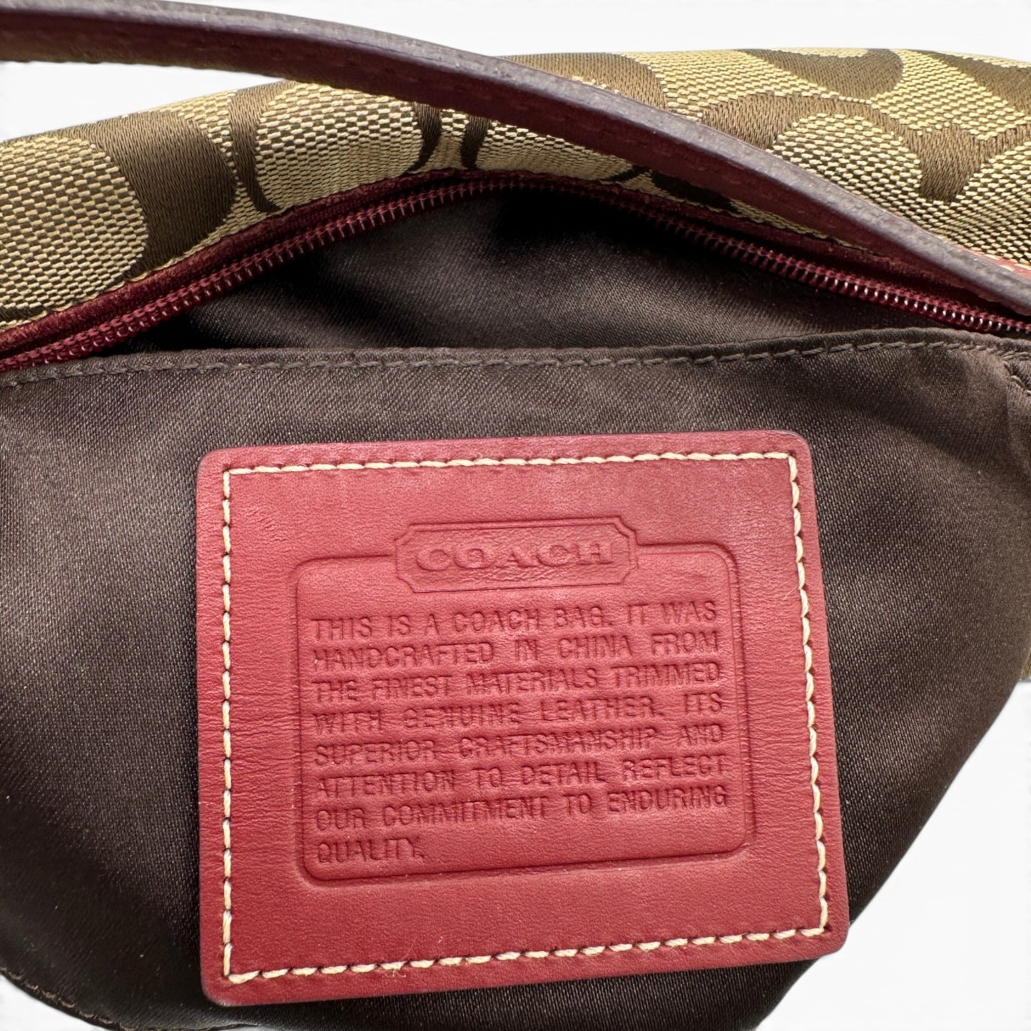 Vintage Coach Mini-Schultertasche