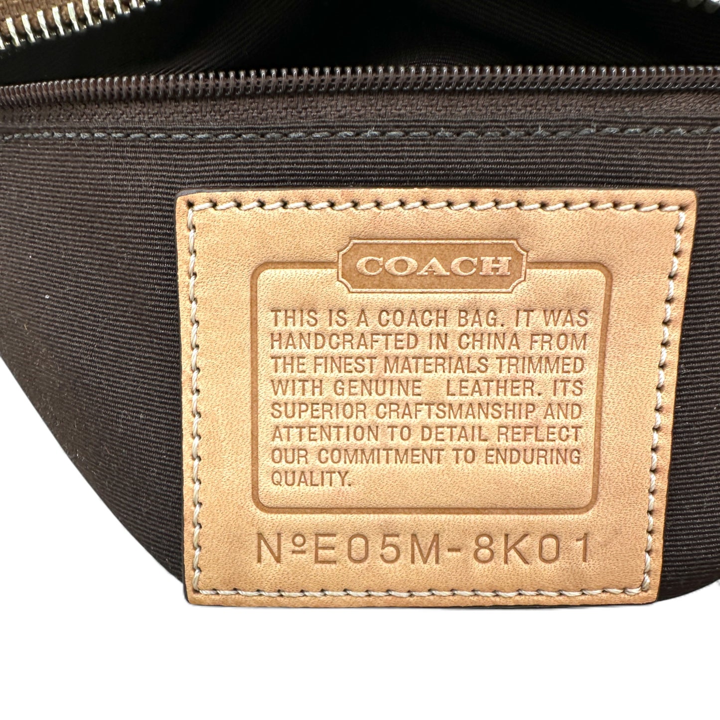 Vintage Coach 8K01 Baguette Schultertasche