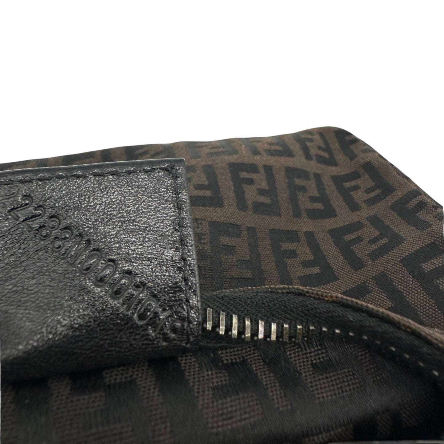 Vintage Fendi Zucchino Pouch Handbag