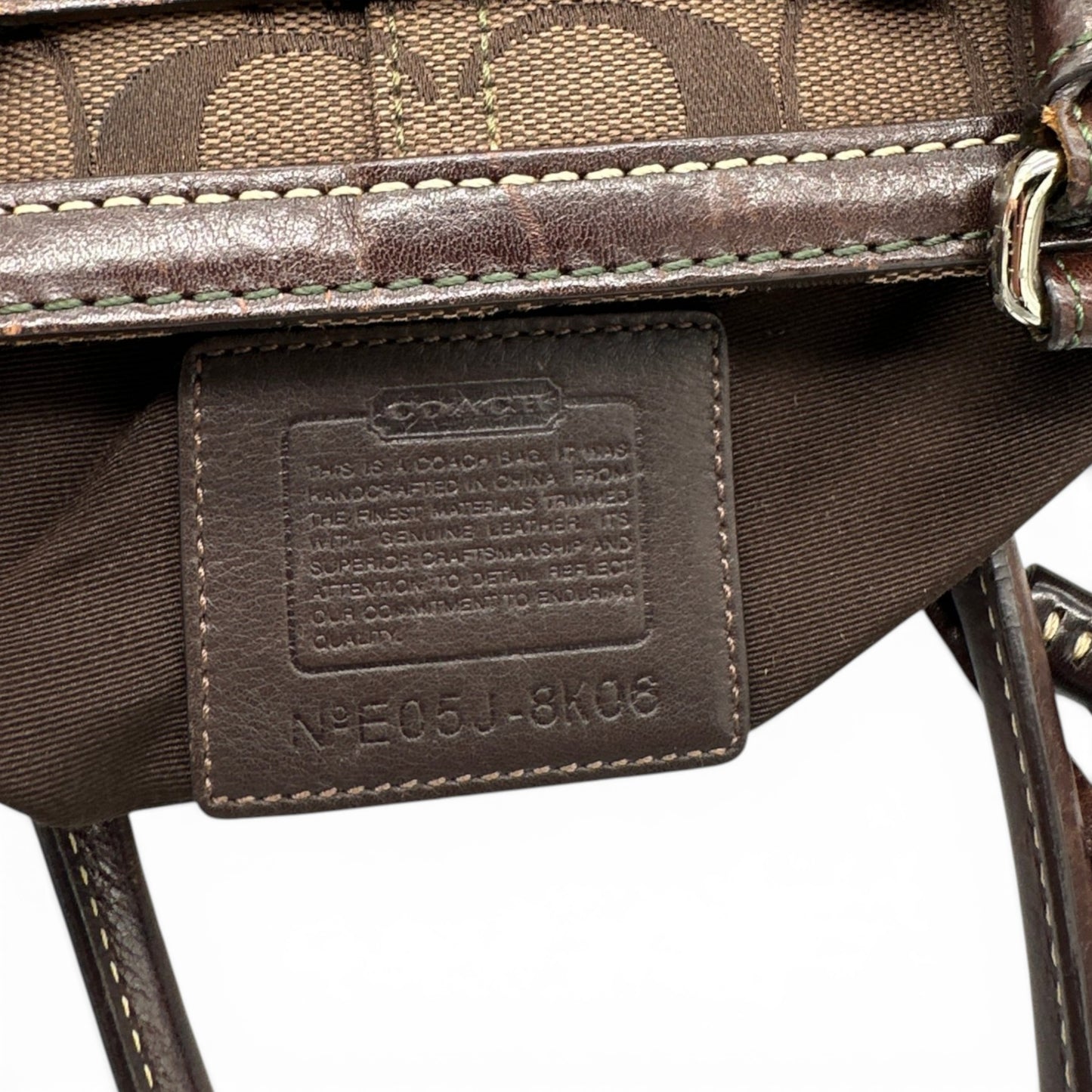 Vintage Coach 8K06 Hampton Clip Handbag
