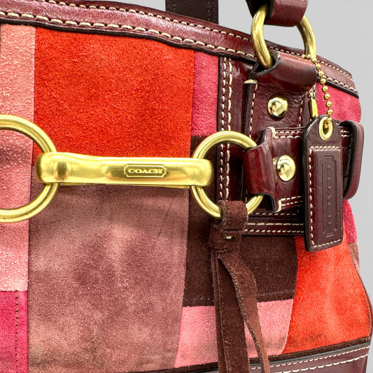 Vintage Coach 10299 Patchwork Hampton Clip Handbag