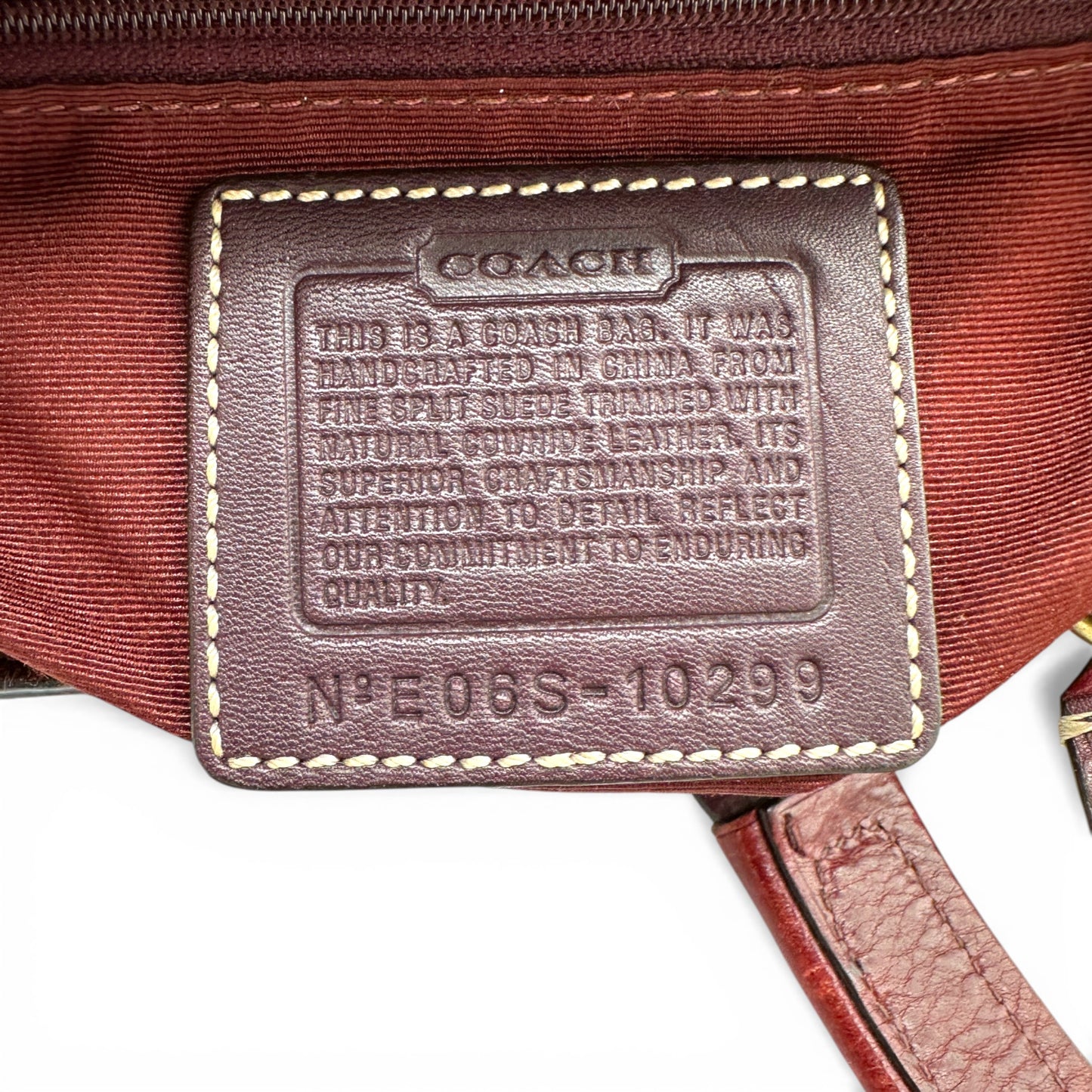 Vintage Coach 10299 Patchwork Hampton Clip Handtasche