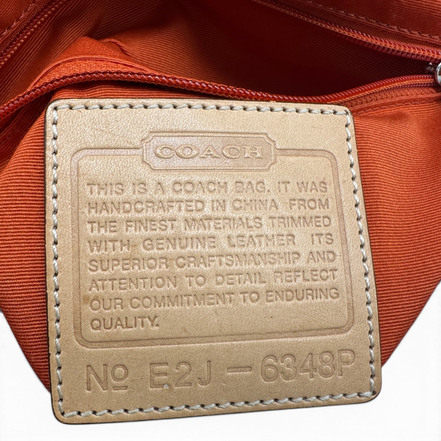 Vintage Coach 6348P Hampton Clip Shoulder Bag