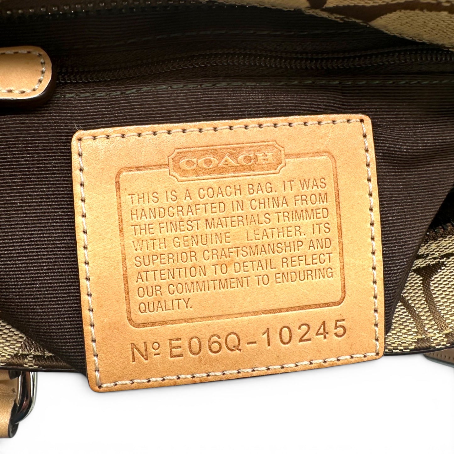 Vintage Coach 10245 Hampton Clip Handbag