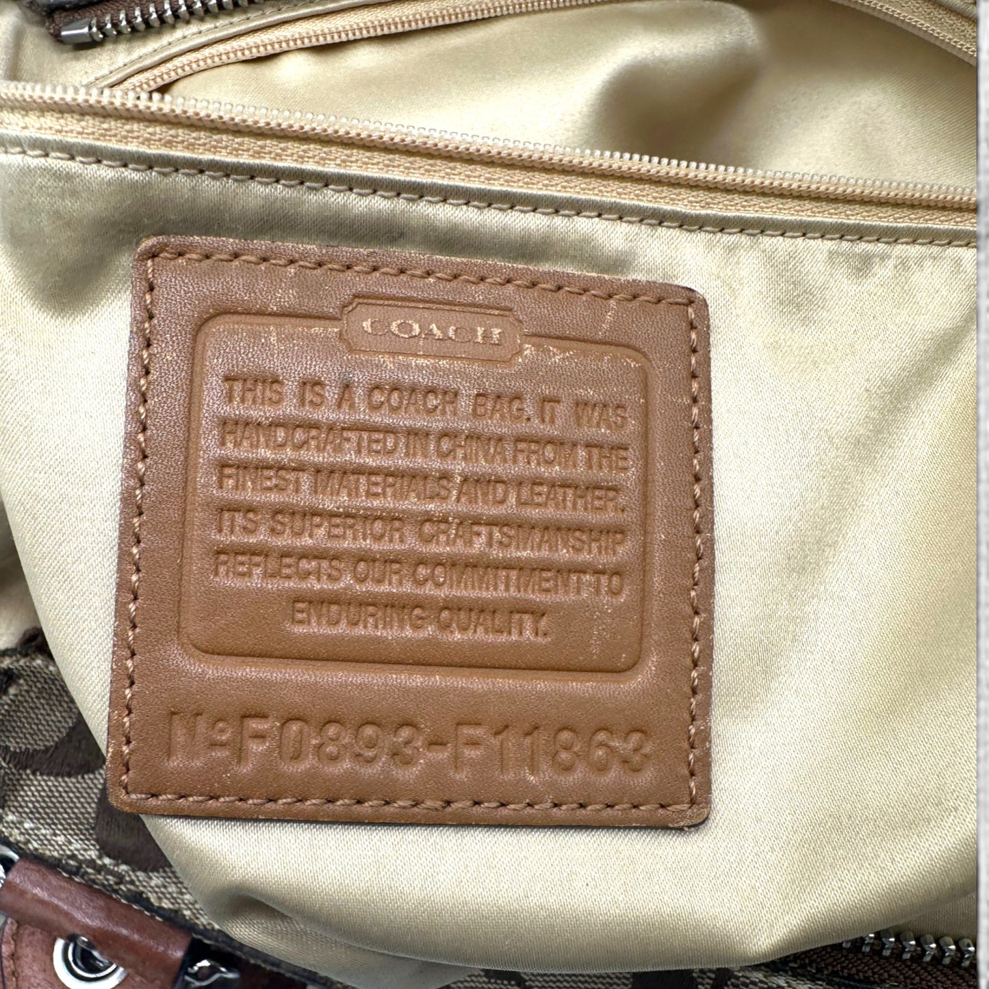 Vintage Coach Gallery 10384 Tote Handtasche