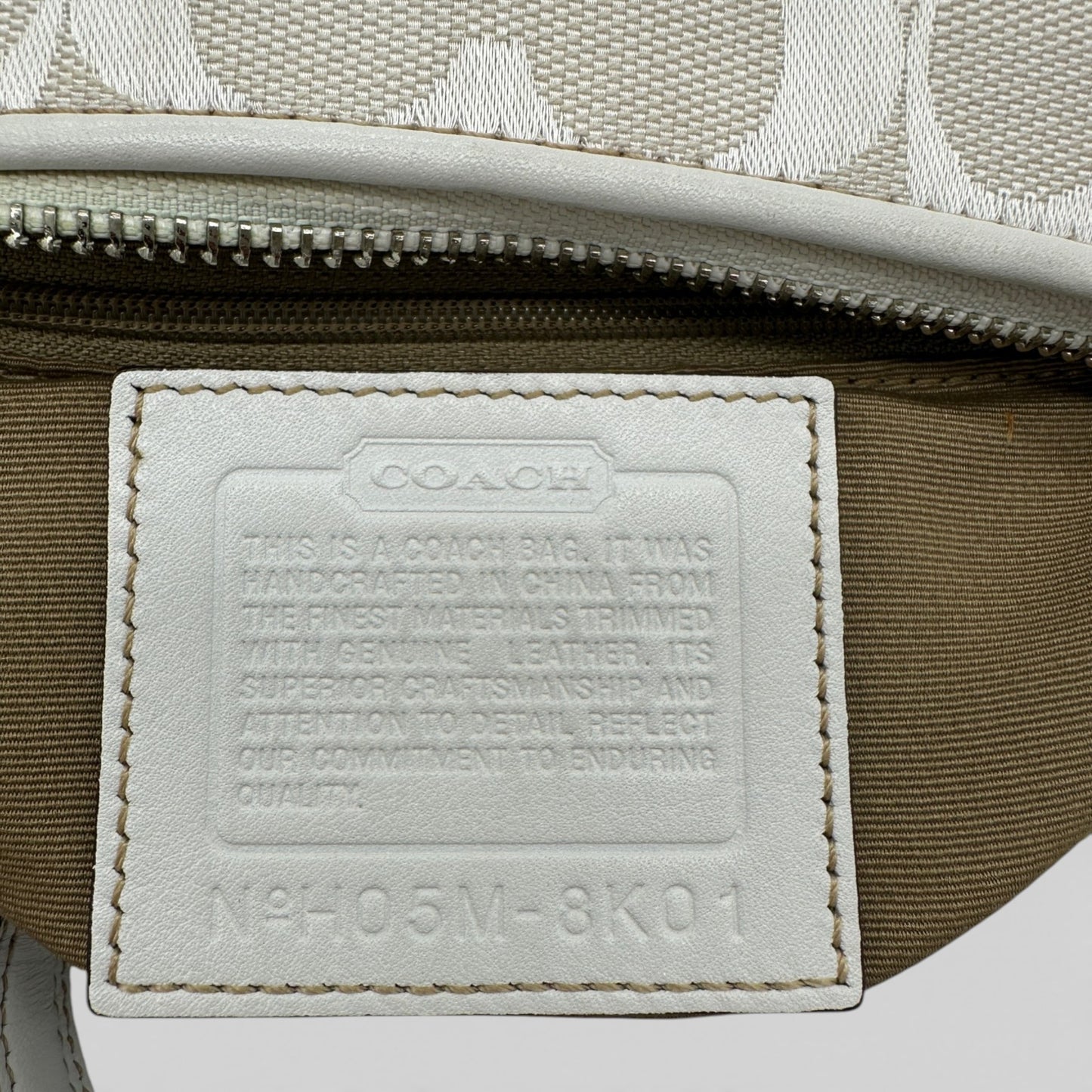 Vintage Coach 8K01 East West Baguette Shoulder Bag