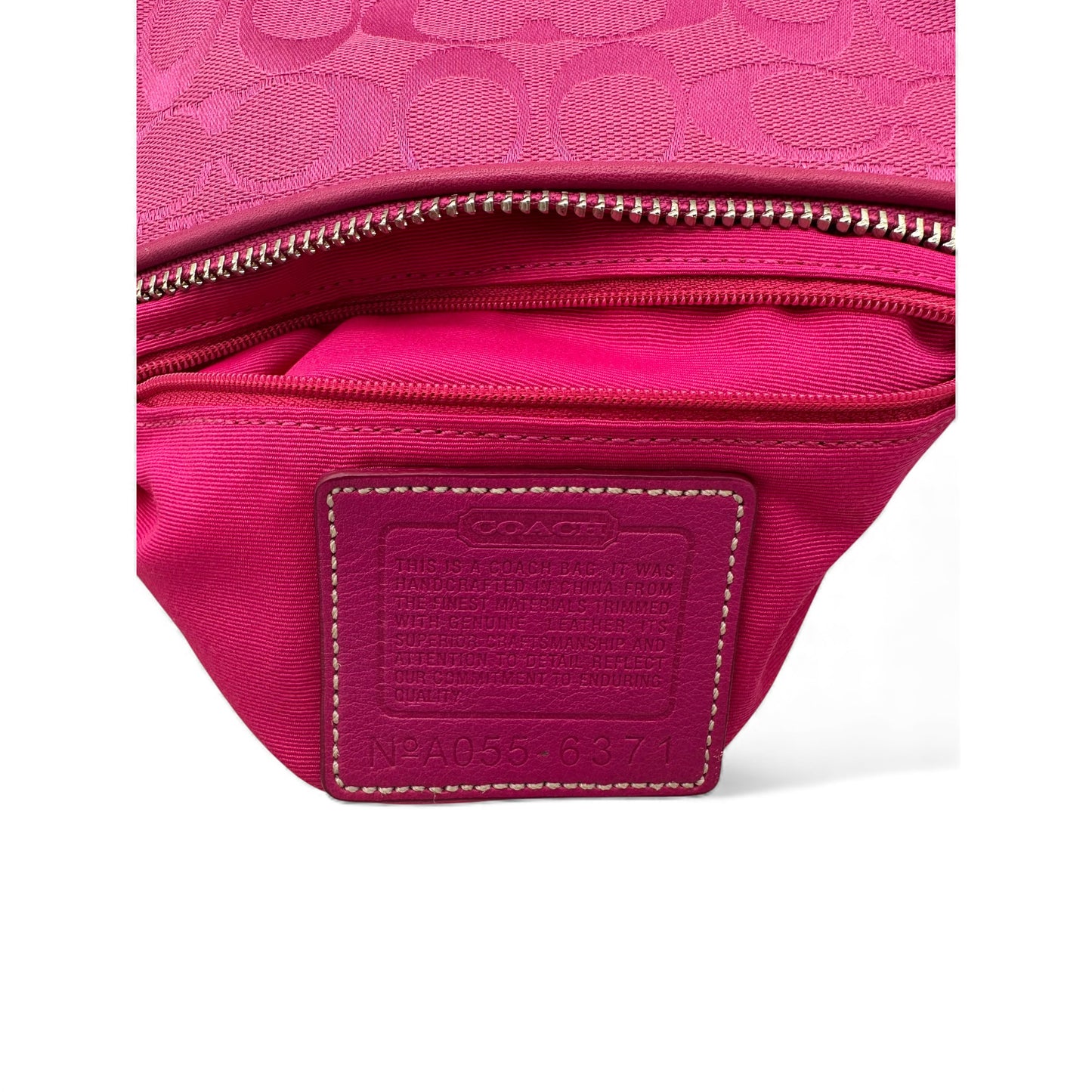 Vintage Coach 6371 East West Baguette Schultertasche