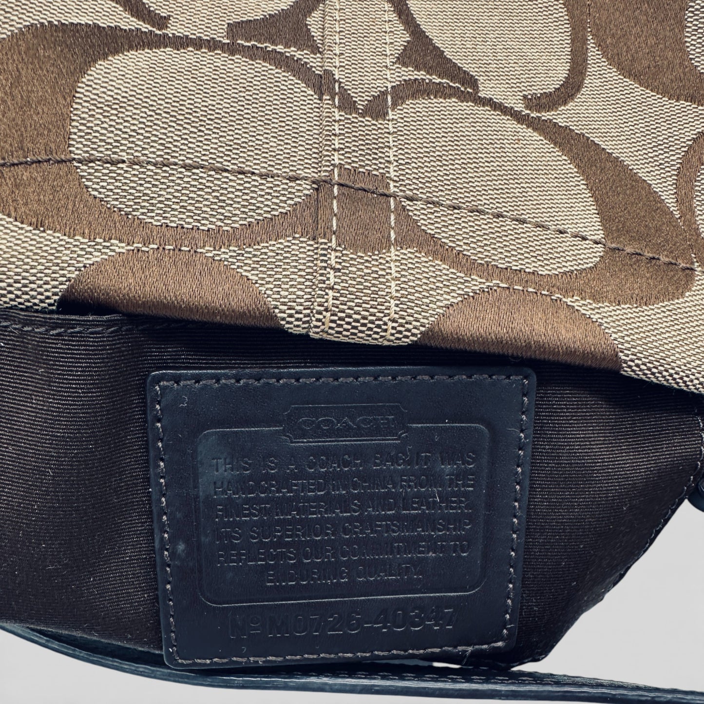 Vintage Coach 40347 Mini Carly Shoulder Bag