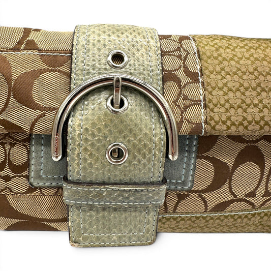 Vintage Coach 3689 Python Trim Soho Shoulder Bag