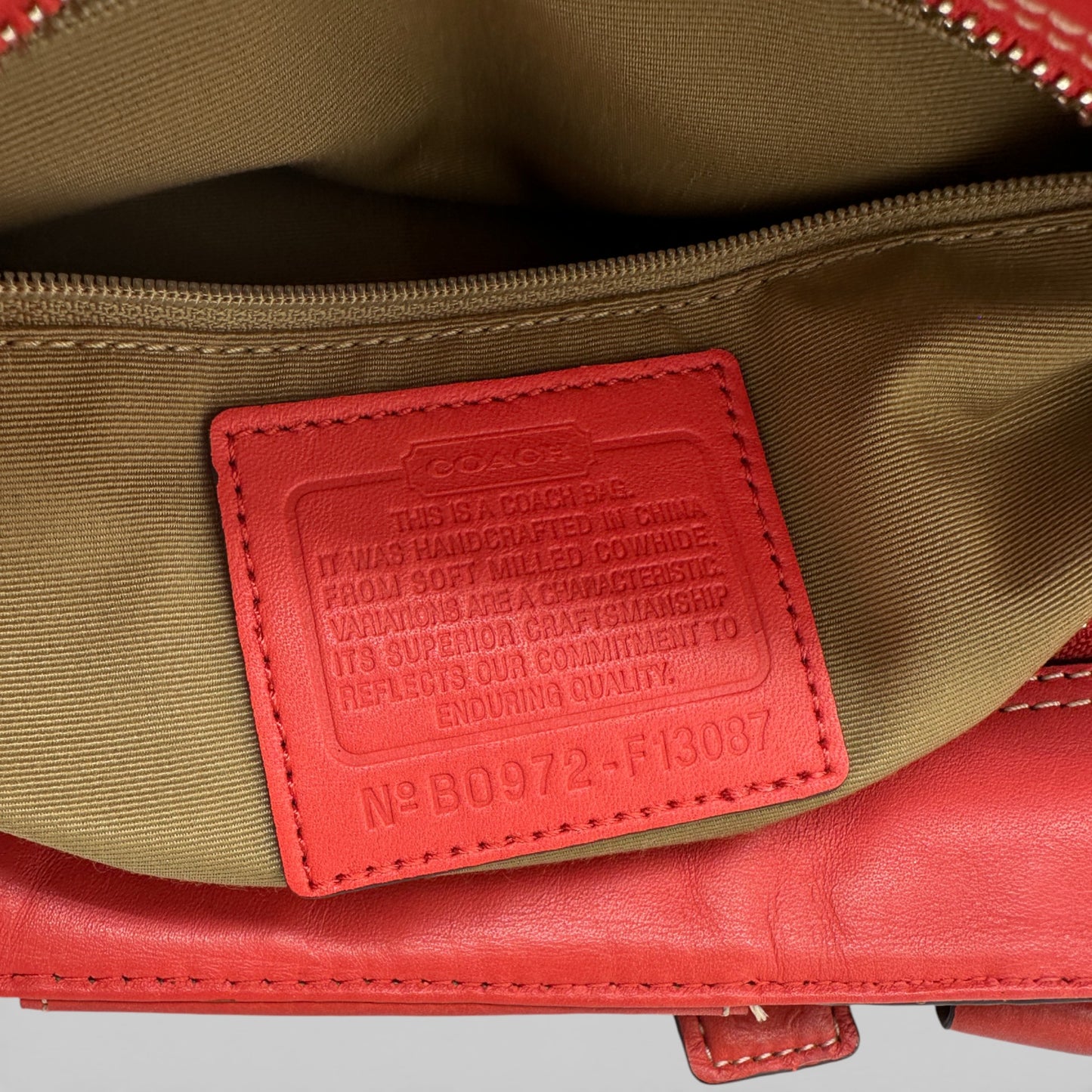 Vintage Coach F13087 Hampton Clip Handbag