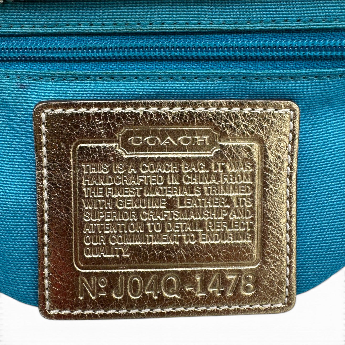Vintage Coach 1478 East West Baguette Shoulder Bag