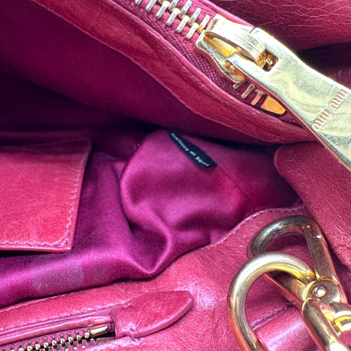 Vintage Miu Miu Vitello Shine Handbag