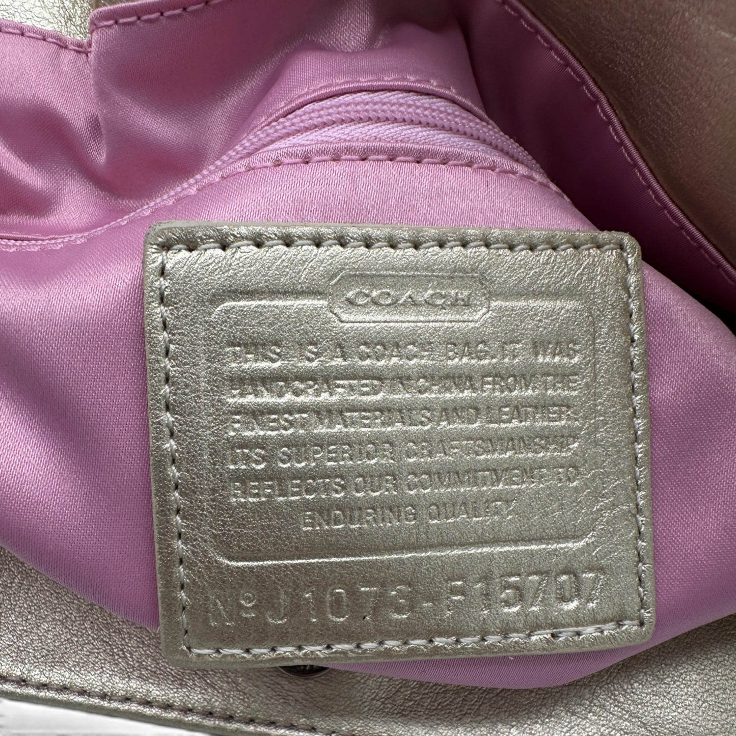 Vintage Coach F15707 Tote Shoulder Bag