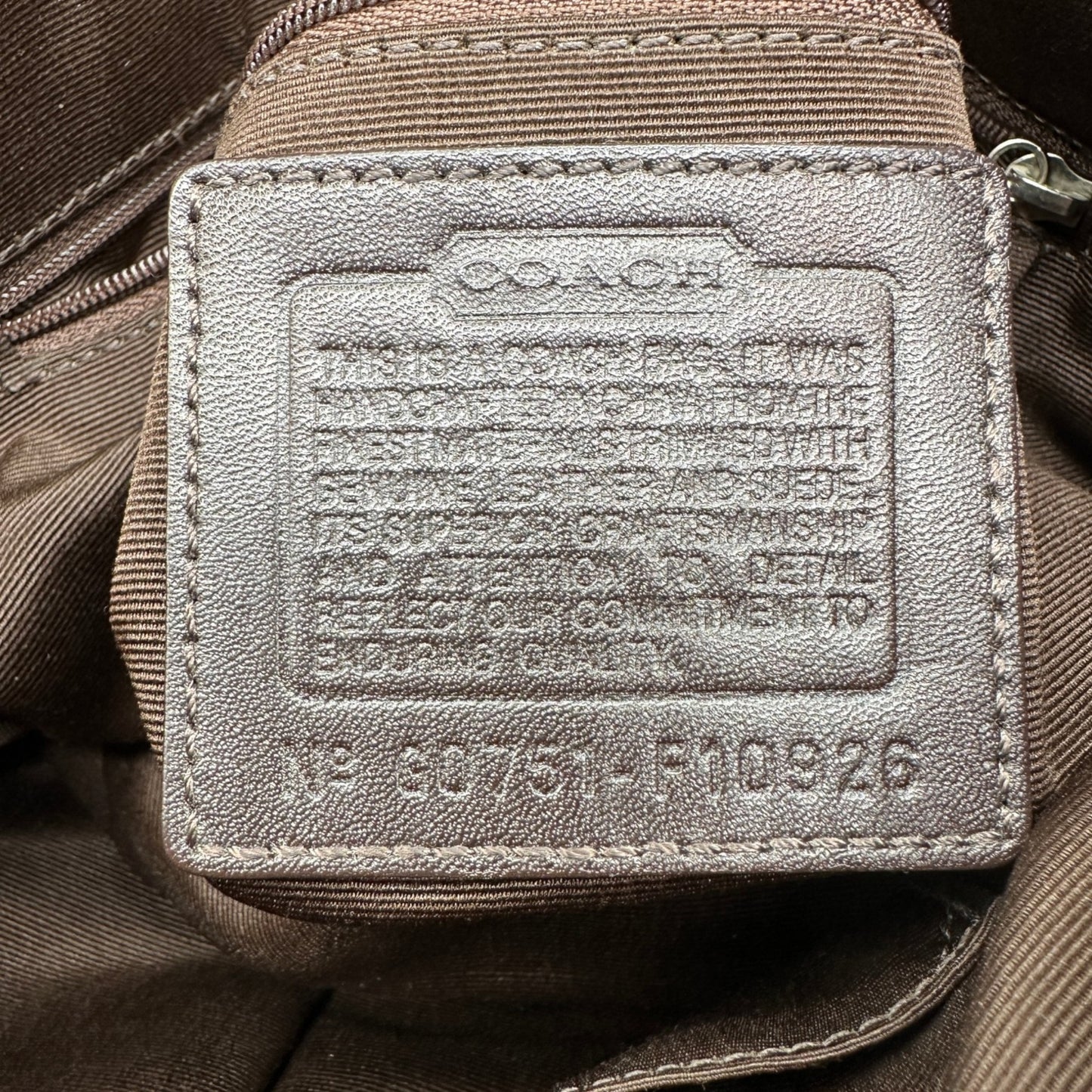 Vintage Coach F10926 Soho Shoulder Bag