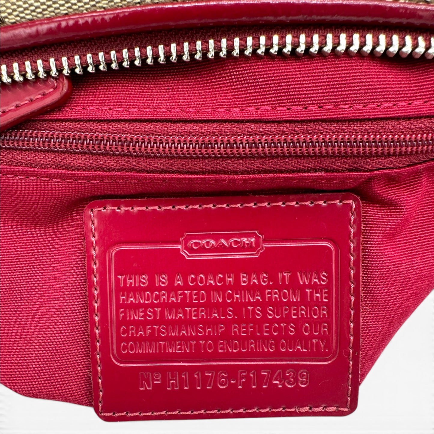 SELTENE Vintage Coach F17439 Schultertasche