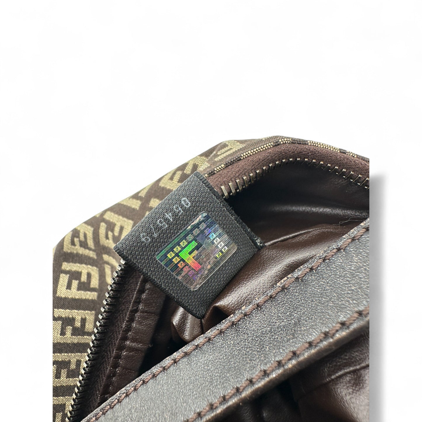 Vintage Fendi Zucchino Pouch Handbag