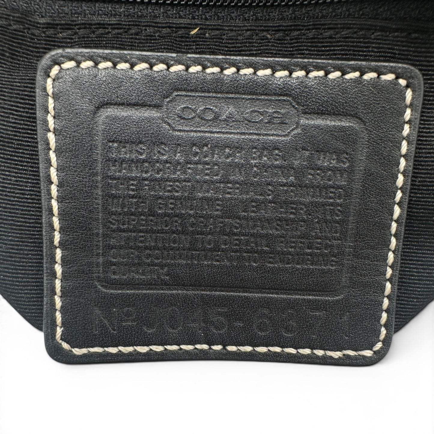 Vintage Coach 6371 East West Baguette Schultertasche