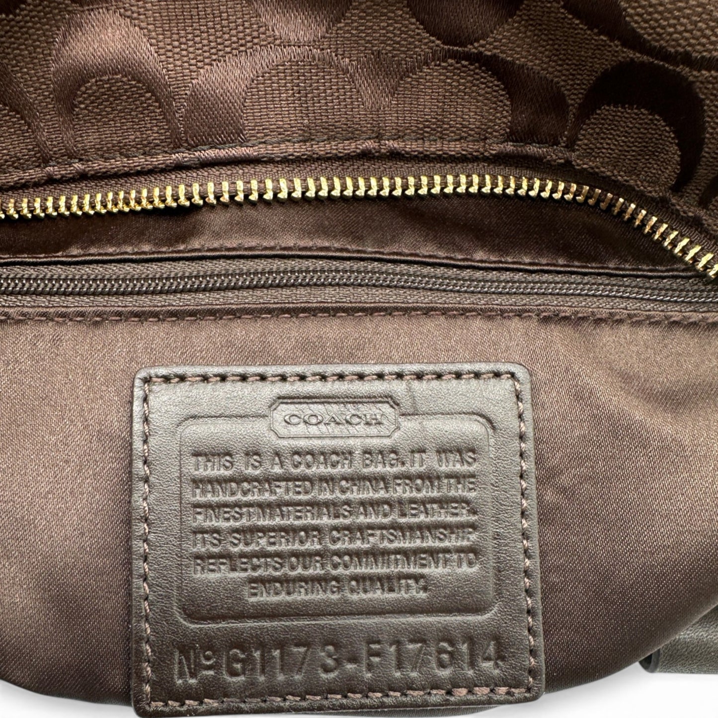 Vintage Coach F147614 Gallery Patchwork Tote Handbag