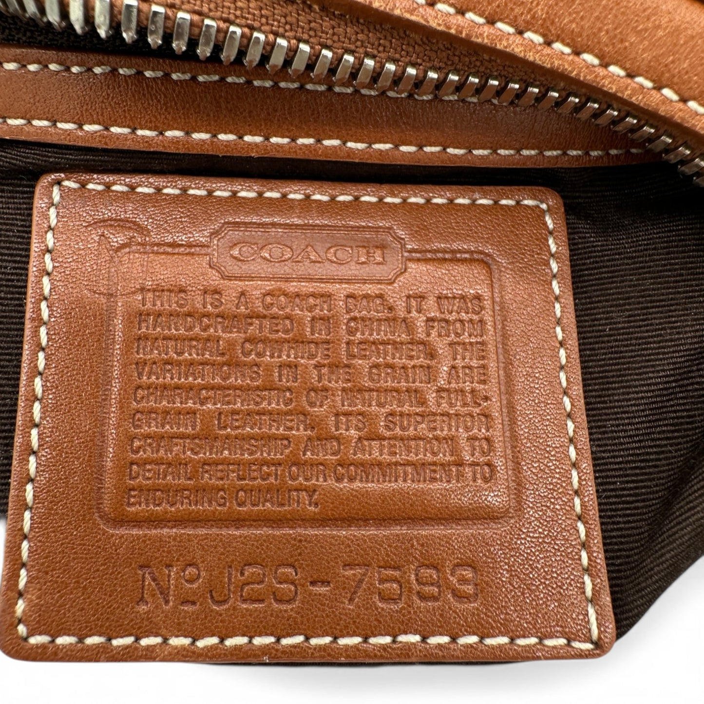 Vintage Coach 7593 Crescent Shoulder Bag