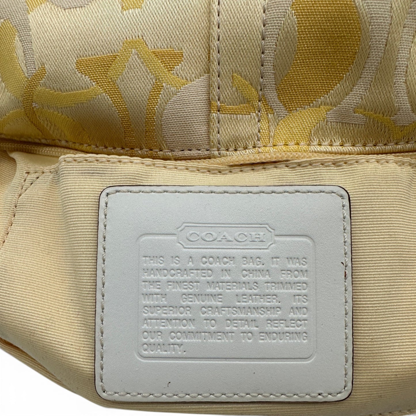Vintage Coach Y2K Optic Monogram Shoulder Bag
