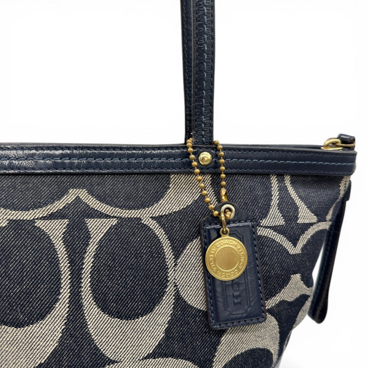 Vintage Coach 12546 Denim Tote Shoulder Bag