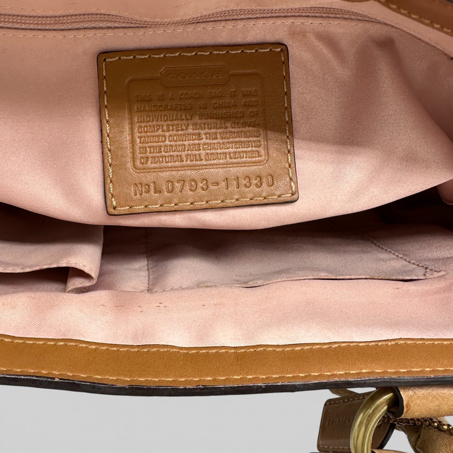 Sac bandoulière vintage Coach 11330 Hamptons à fermoir tournant