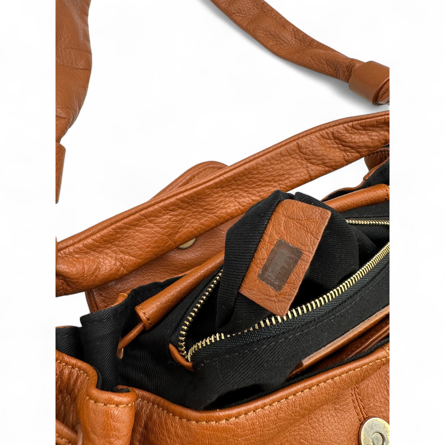 Vintage See by Chloé Brown Leather Shoulder Bag