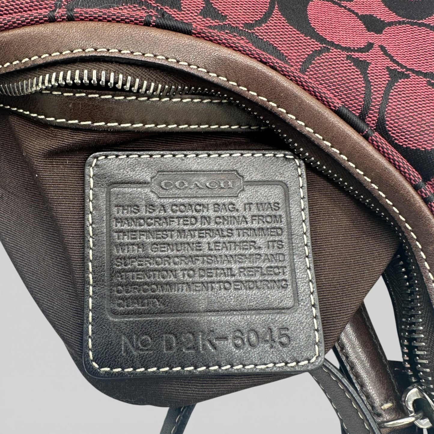 Vintage Coach 6045 Halbmondförmige Schultertasche