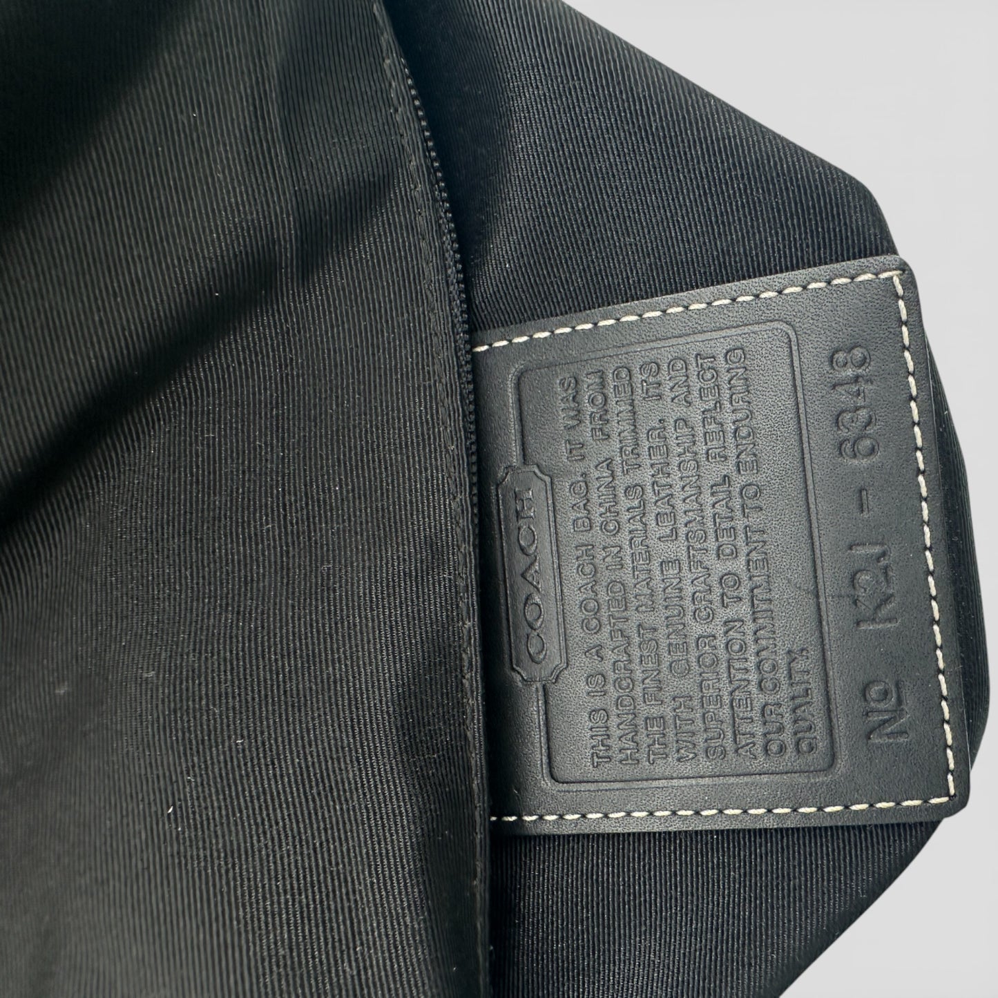 Vintage Coach 6348 Demi Hampton Clip Shoulder Bag